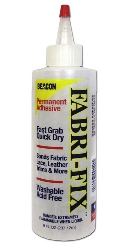Beacon Fabri-Tac Permanent Adhesive, 4 Ounce The Glue Gun in A Bottle !