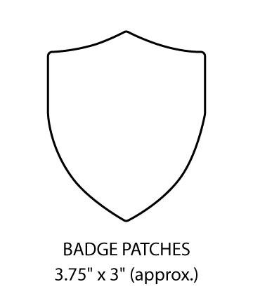 Badge Patches Standard Size
