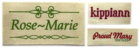 iron on printed cotton labels
