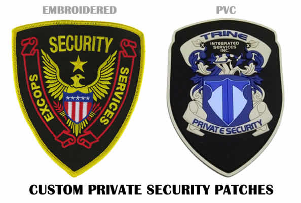 Wholesale security guard patches For Custom Made Clothes 