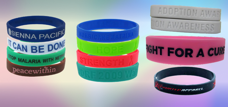 LVNRIDS 50 Pcs Silicone Elastic Wristbands, Customizable Blank Rubber Bracelet Wholesale Bulk Bracelets