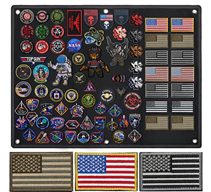 Military Patch Display Ideas, Cloth Storage Display Board